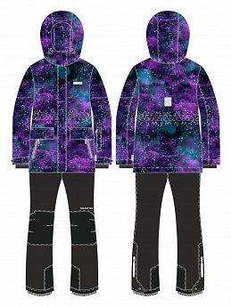Костюм 7з4225 цикламен/черный оптом от производителя NIKASTYLE
