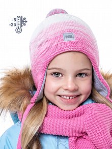 Шапка 11з10623 кремовый/розовый оптом от производителя NIKASTYLE