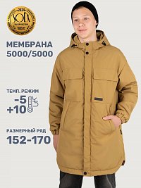 Куртка 4м6725 горчица оптом от производителя NIKASTYLE