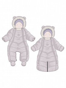 Комбинезон 8з4125 сухая роза оптом от производителя NIKASTYLE