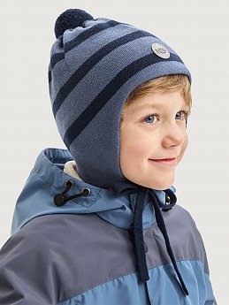 Шапка 11м10325 джинс/неви оптом от производителя NIKASTYLE
