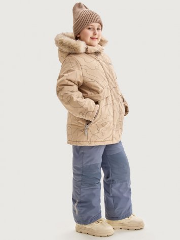 Костюм +7з5625 латте/серый оптом от производителя NIKASTYLE