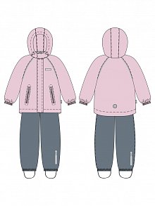 Костюм 7з0225 пудра/серый оптом от производителя NIKASTYLE