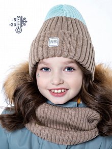 Комплект шапка и снуд 12з11823 ментол/капучино оптом от производителя NIKASTYLE