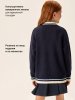 Кардиган 4ш71026 синий оптом от производителя NIKASTYLE