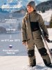 Комбинезон 8з2926 серый песок/черный
