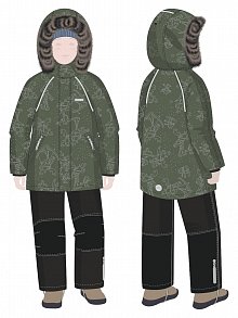 Костюм 7з0725 хаки/черный оптом от производителя NIKASTYLE