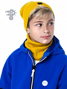 Комплект шапка и снуд 12л9523 горчичный оптом от производителя NIKASTYLE