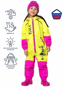 Комбинезон 8м1023 лимонный/фуксия оптом от производителя NIKASTYLE
