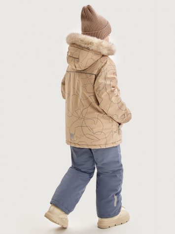 Костюм +7з5625 латте/серый оптом от производителя NIKASTYLE