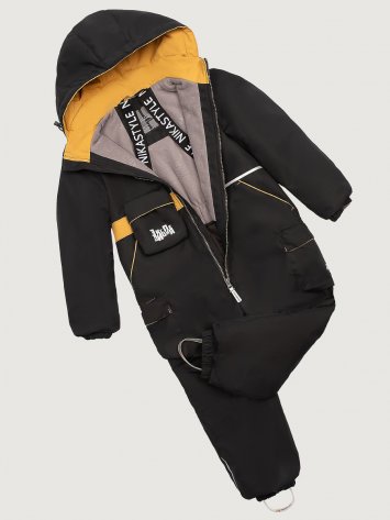 Комбинезон 8м2725 черный/горчица оптом от производителя NIKASTYLE