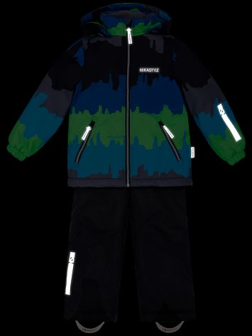 Костюм 7м0323 зеленый неон/черный оптом от производителя NIKASTYLE