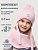 Комплект шапка и манишка 12м10625 пудра оптом от производителя NIKASTYLE