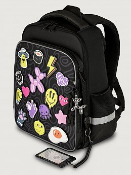 Ранец 25ш25225 черный оптом от производителя NIKASTYLE