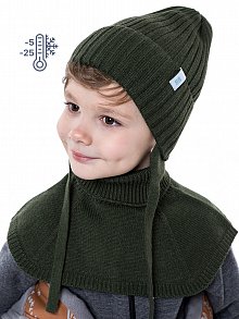 Комплект шапка и манишка 12з11123 хаки оптом от производителя NIKASTYLE