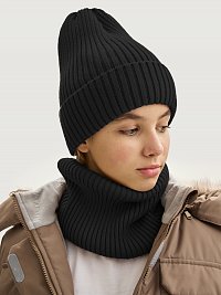 Комплект шапка и снуд  12з17725 черный оптом от производителя NIKASTYLE