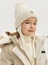 Комплект шапка и манишка  12з16025 молоко оптом от производителя NIKASTYLE