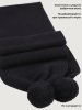 Шарф 17м21926 черный оптом от производителя NIKASTYLE