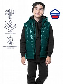 ЖИЛЕТ 9м4523 изумрудный оптом от производителя NIKASTYLE