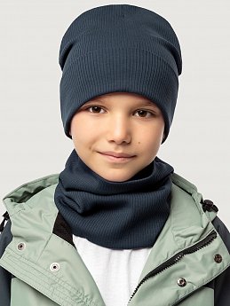Комплект шапка и снуд 12л12525 неви оптом от производителя NIKASTYLE