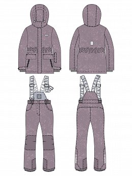 Костюм 7з4225 орхидея/розовый оптом от производителя NIKASTYLE