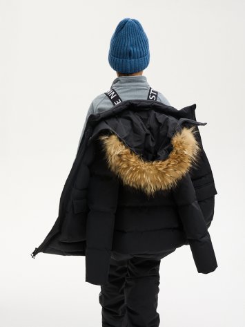 КУРТКА пуховая 4з8124 черный оптом от производителя NIKASTYLE