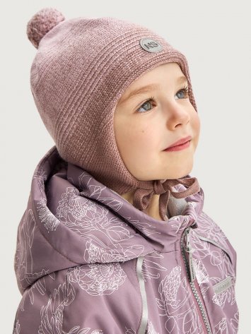 Шапка 11м10225 пудра/какао оптом от производителя NIKASTYLE