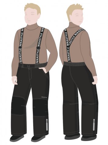 Брюки +2з6125 черный оптом от производителя NIKASTYLE