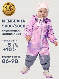 Комбинезон 8м0425 розовый/серый оптом от производителя NIKASTYLE