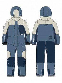 Комбинезон 8з5125 деним/неви оптом от производителя NIKASTYLE