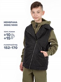 ЖИЛЕТ 9м7924 черный оптом от производителя NIKASTYLE