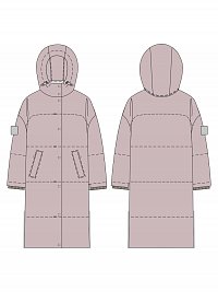 Пальто 6з9425 пудра оптом от производителя NIKASTYLE