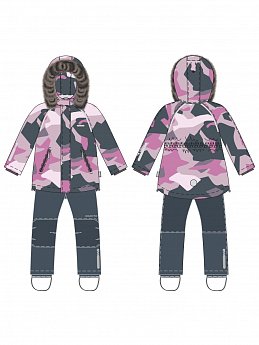 Костюм 7з1225 розовый/графит оптом от производителя NIKASTYLE