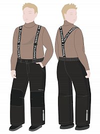 Брюки +2з6325 черный оптом от производителя NIKASTYLE
