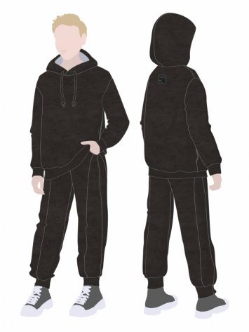 Костюм 7т20525 коричневый оптом от производителя NIKASTYLE