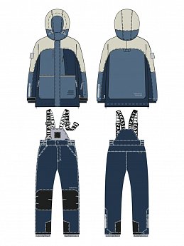 Костюм 7з5725 деним/неви оптом от производителя NIKASTYLE