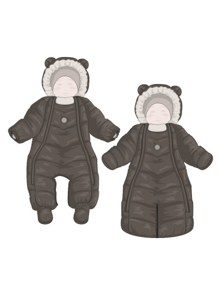 Комбинезон 8з4125 шоколад