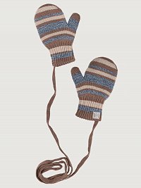Варежки 14з17025 кофе/серо-голубой оптом от производителя NIKASTYLE