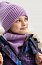 Комплект шапка и снуд  12з17725 цикламен