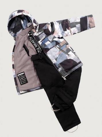 Костюм 7м1325 хаки/черный оптом от производителя NIKASTYLE