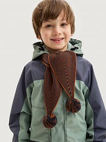 Шарф 17м11925 кэмел/неви оптом от производителя NIKASTYLE