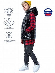 ЖИЛЕТ 9м4523 черный оптом от производителя NIKASTYLE
