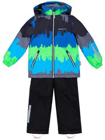 Костюм 7м0323 зеленый неон/черный оптом от производителя NIKASTYLE