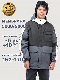 Куртка 4м4725 черный/графит оптом от производителя NIKASTYLE