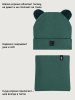 Комплект шапка и снуд 12л22726 изумруд оптом от производителя NIKASTYLE