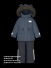 Костюм 7з3026 небесный/светло-серый оптом от производителя NIKASTYLE
