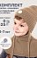 Комплект шапка и манишка  12з16025 орех