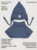 Комплект шапка и манишка 12м21126 джинс оптом от производителя NIKASTYLE