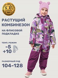 Комбинезон 8м1225 цикламен/брусника оптом от производителя NIKASTYLE