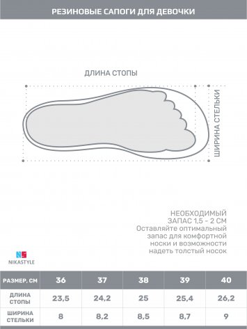 Сапоги резиновые 16м15524 молоко оптом от производителя NIKASTYLE